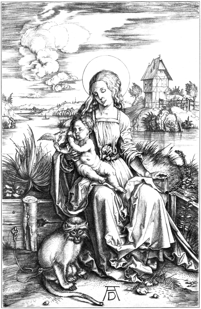 The virgin with the monkey