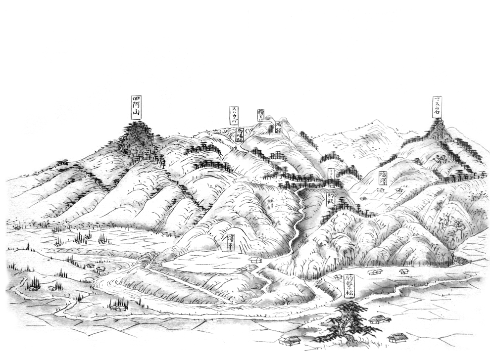 薄村の図（城跡の図）