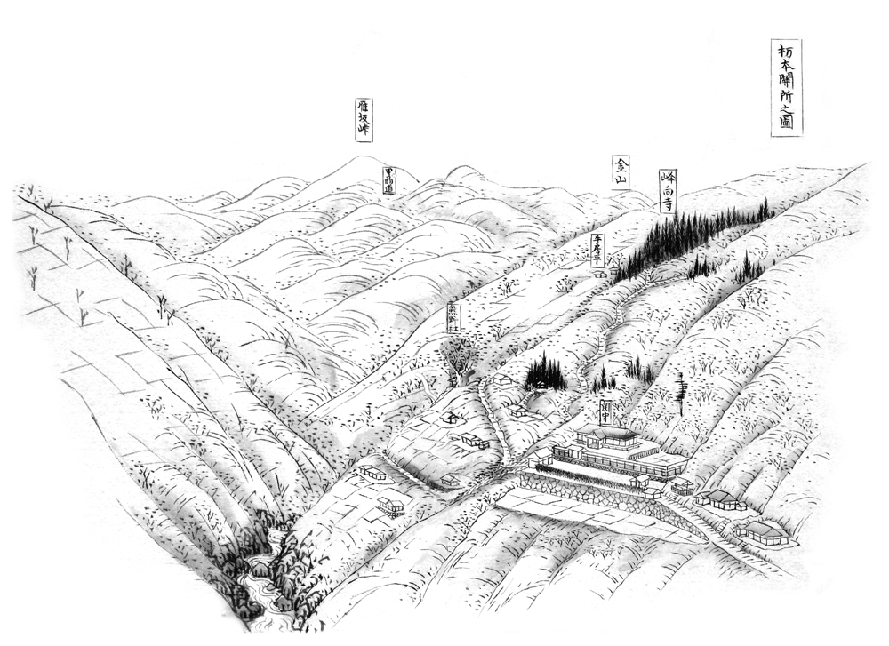 栃本関所の図
